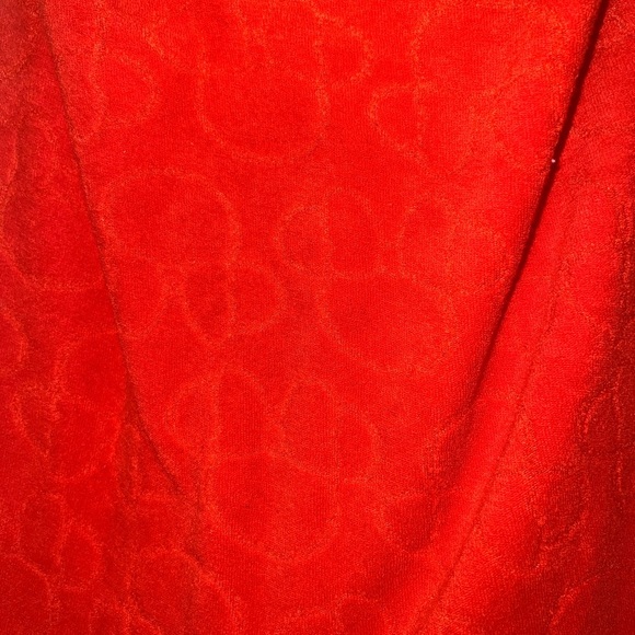 Disney store red terry hooded coverup hidden Minnie embroidered sz 5-6 - Picture 2 of 4